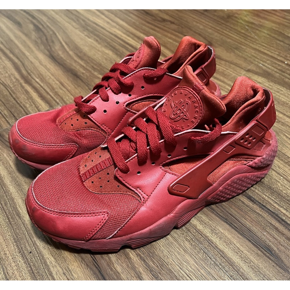 Nike Mens Air Huarache 318429-660 Red Mesh Trail‎ Running Shoes Sneakers Size 9